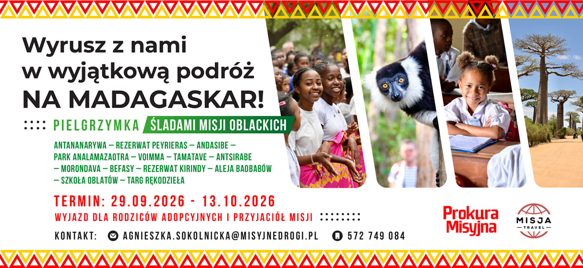 Pielgrzymka na Madagaskar 2026 - ślady misji oblackich